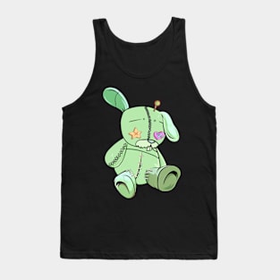 Kawaii Pastel Goth Green Bunny Rabbit Tank Top